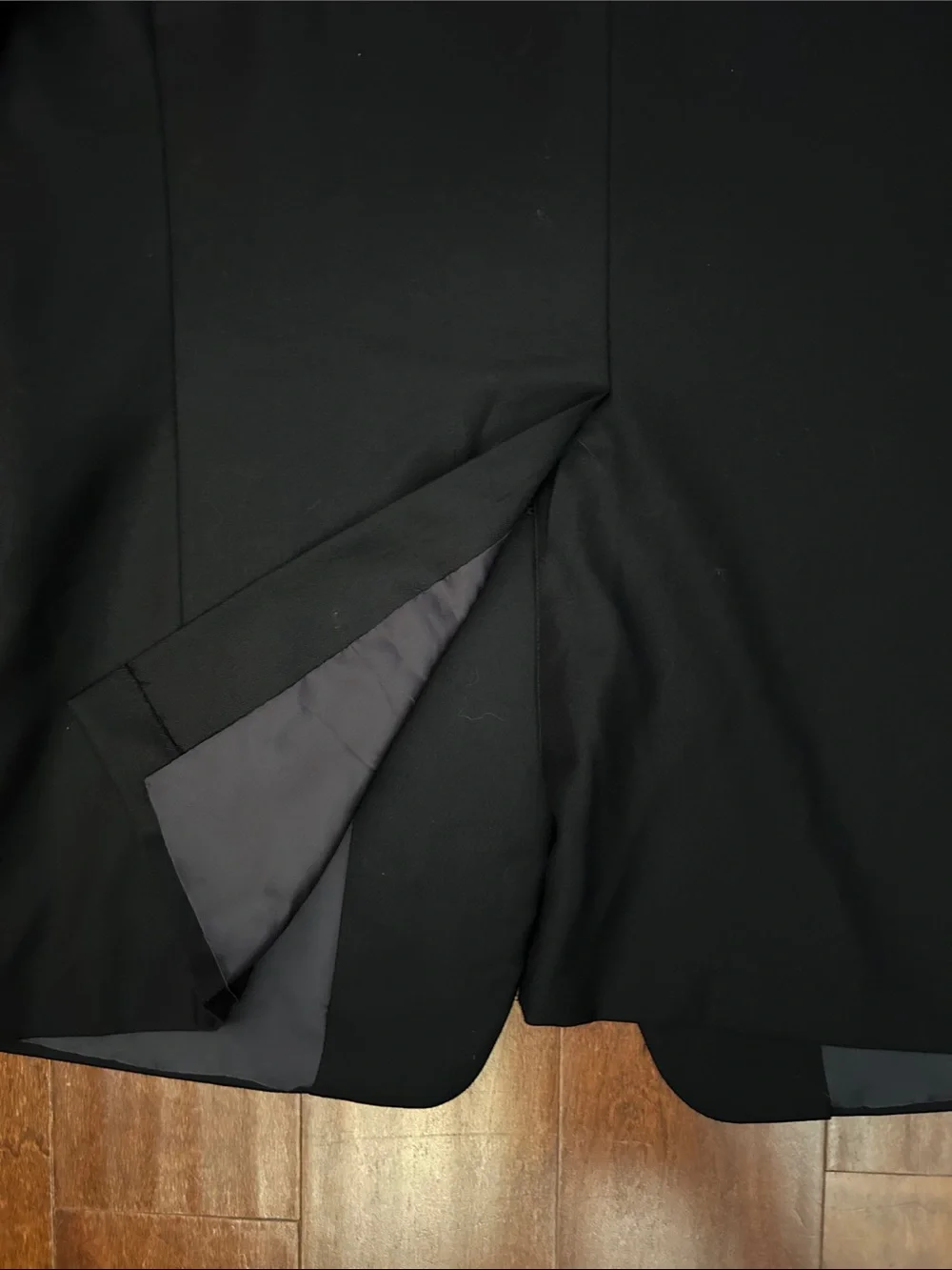 Hickey Freeman Men's 100% Wool Black Two-Button Blazer, Size 42L